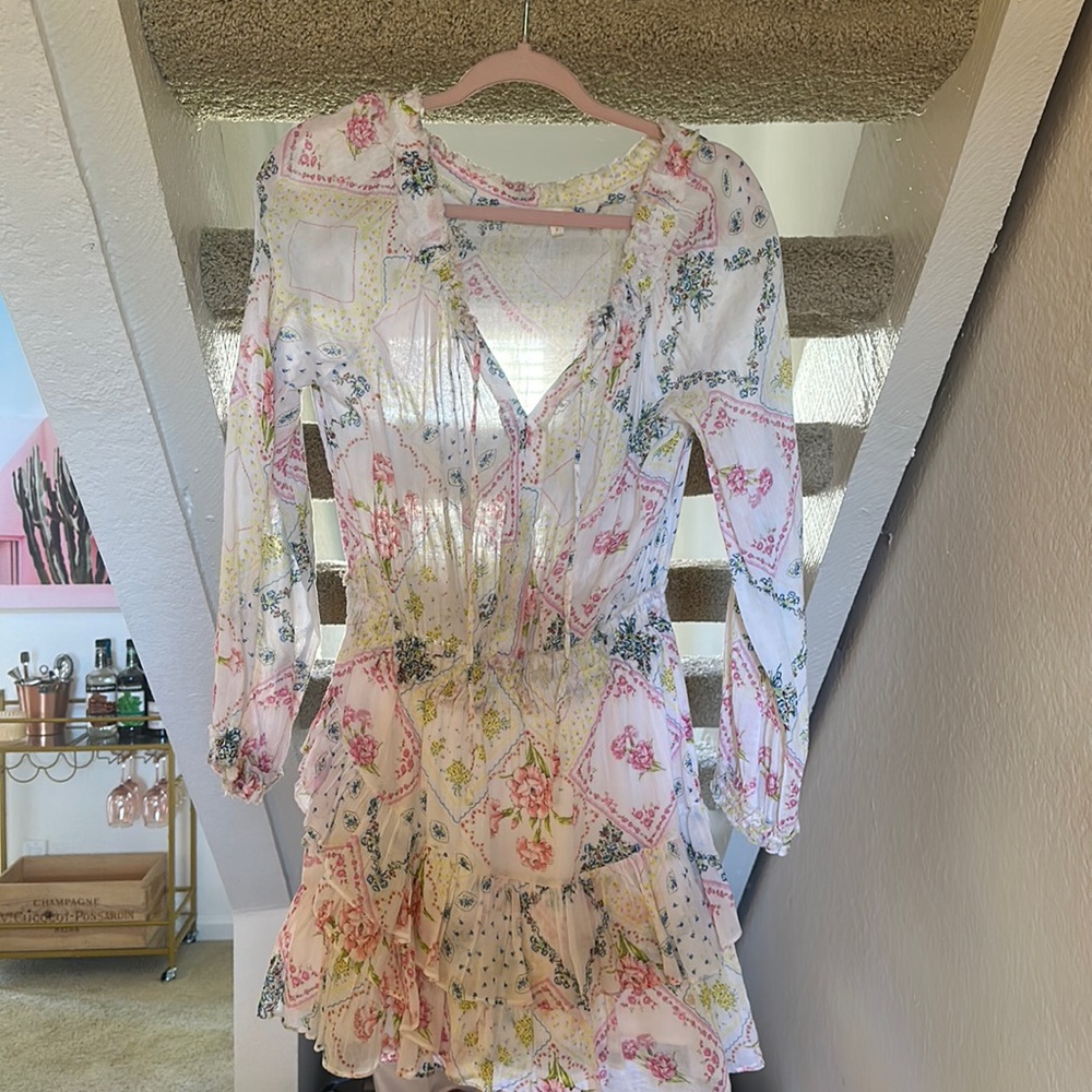 Loveshack fancy dress with flower print, mini in size small